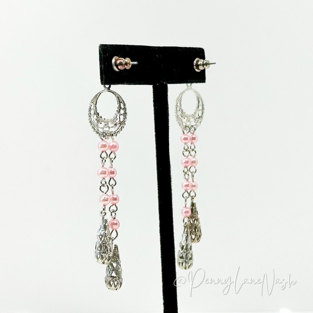 Vintage Dreamcatcher Beads Drop Earrings - Picture 6 of 6